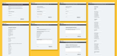 Times Up CRITICAL critic form wireframes