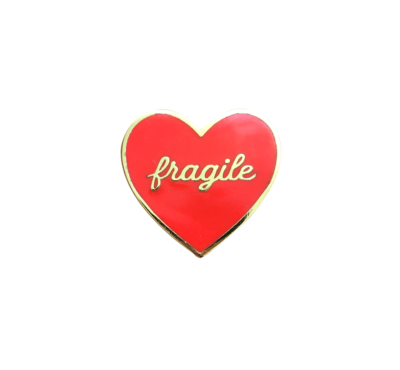 Fragile Heart Enamel Pin