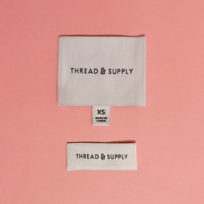 Thread & Supply embroidered labels