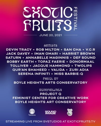 Exotic Fruits artist poster – festival lineup