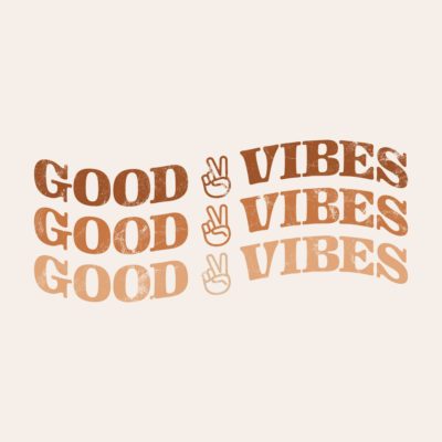 Good Vibes Tees Peace and Good Vibes illustration