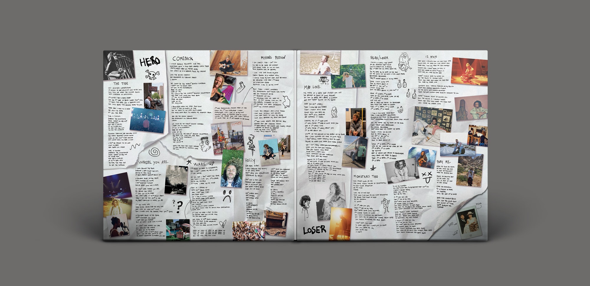 Hero/Loser Vinyl inside gatefold